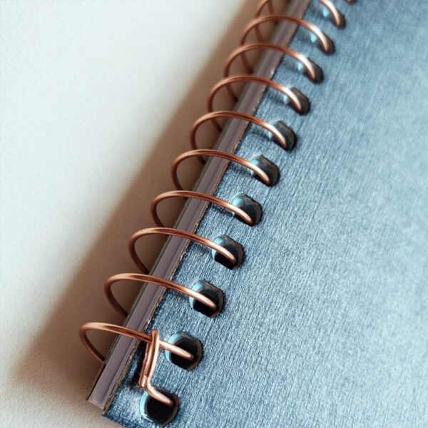 Agenda Permanente Planner Executivo Espiral Cambridge Denim M7 Tilibra - Image 4