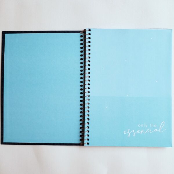 Agenda Permanente Planner Executivo Espiral Cambridge Denim M7 Tilibra - Image 3