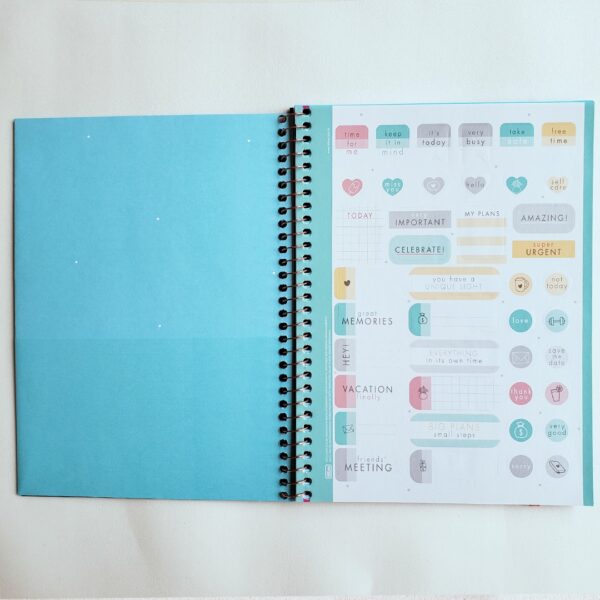 Agenda Permanente Planner Executivo Espiral Cambridge Denim M7 Tilibra - Image 2