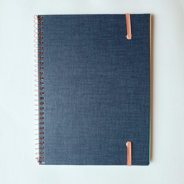 Agenda Permanente Planner Executivo Espiral Cambridge Denim M7 Tilibra - Image 7