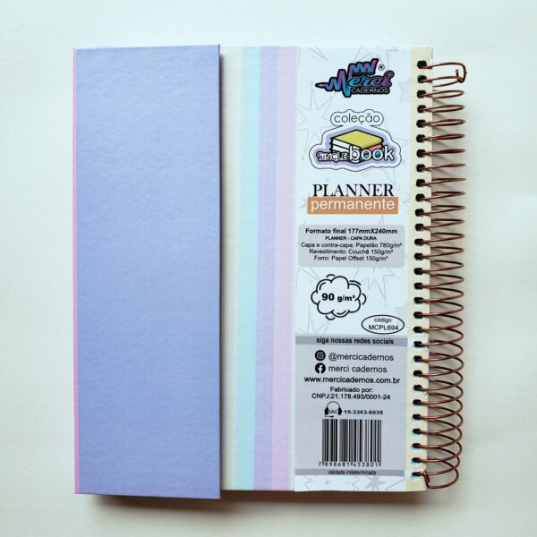 Planner Merci - Modelo Pastel