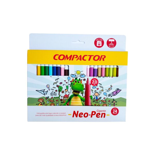 CANETINHA NEO PEN GIGANTE - 24 CORES