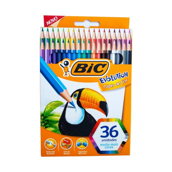 LÁPIS DE COR BIC EVOLUTION - 36 CORES